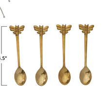 Brass Spoon with Bee