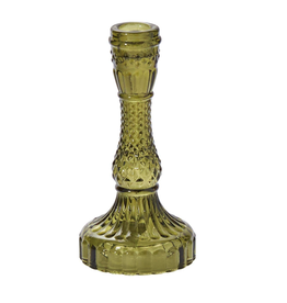 Gillian Candlestick, Large, Green