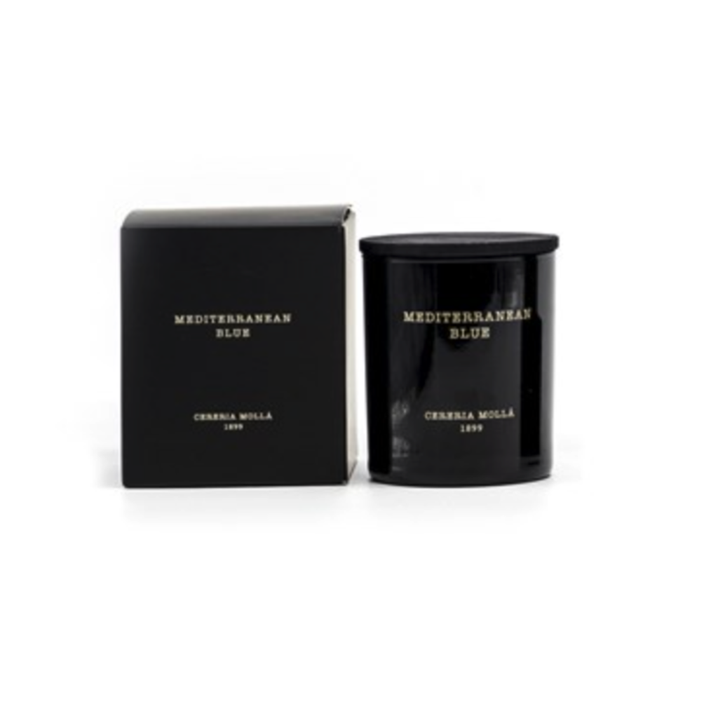 Mediterranean Blue Black Premium Candle