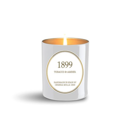 Tobacco & Amber White & Gold Premium Candle