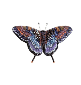 Red Spotted Purple Butterfly Brooch