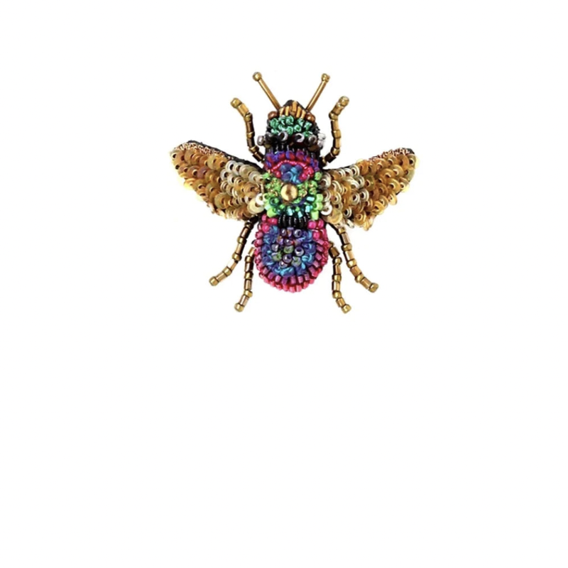 Rainbow Bee Brooch