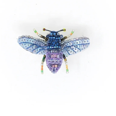 Violet Carpenter Bee Brooch