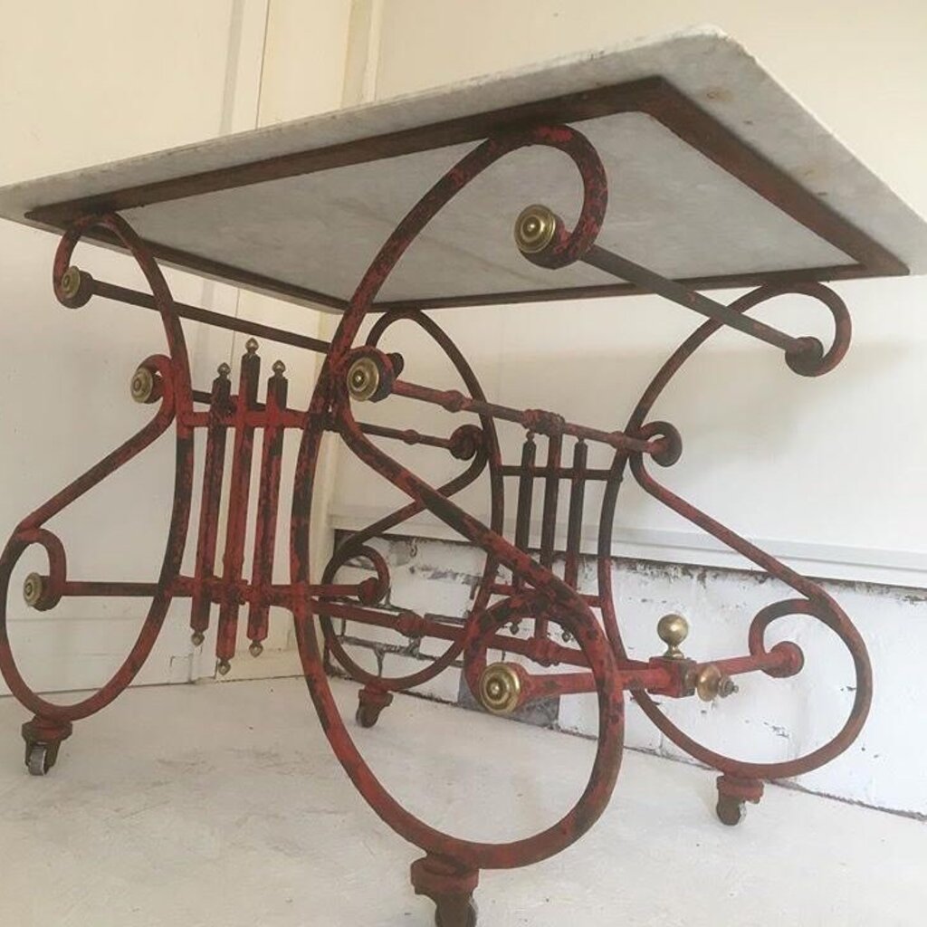 Mid 19th Century French Marble Patisserie Table