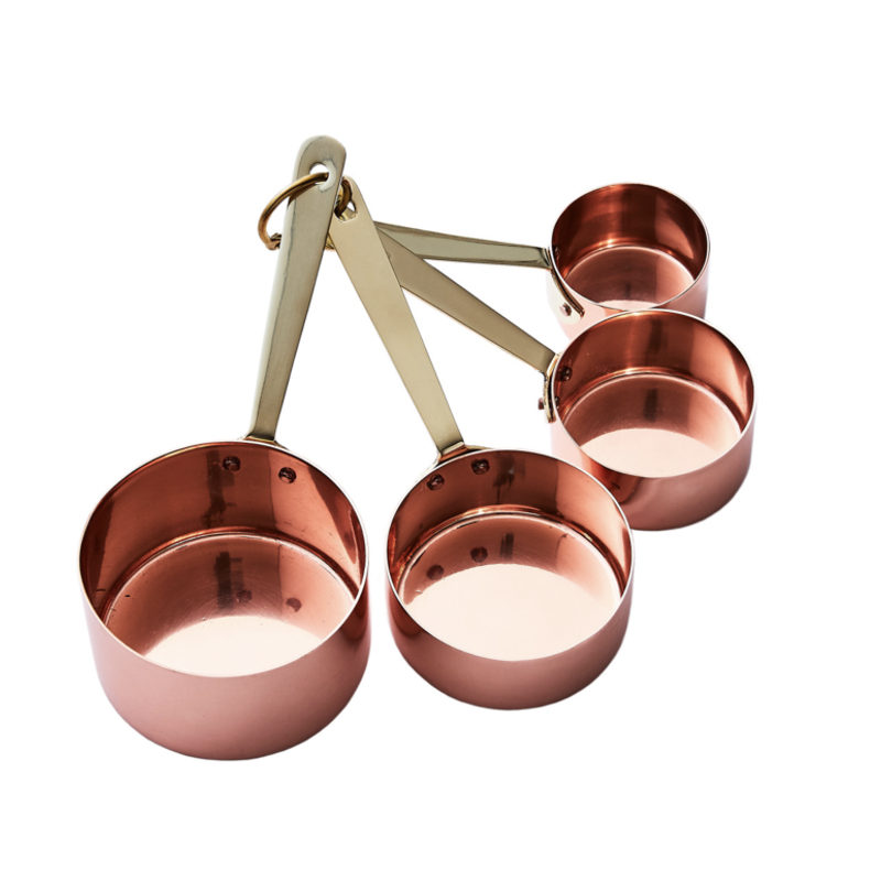 Brass and Gold Measuring Cups