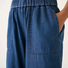 Sammie Wide Leg Pant, Chambray, Extra Large