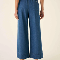 Sammie Wide Leg Pant, Chambray, Medium