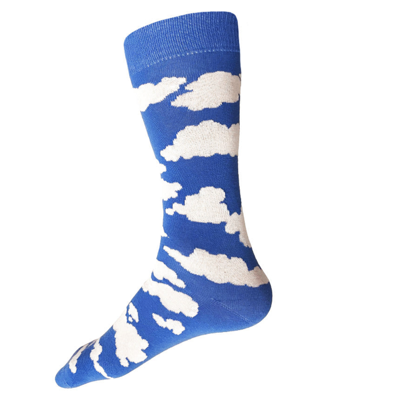 Cloud Socks, Medium/Large, Spring Blue