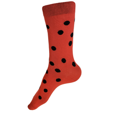 Bubble Socks, Medium/Large, Poppy Red and Black