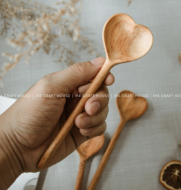 Wooden Heart Serving Spoon, Medium