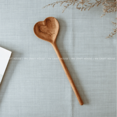 Wooden Heart Serving Spoon, Medium