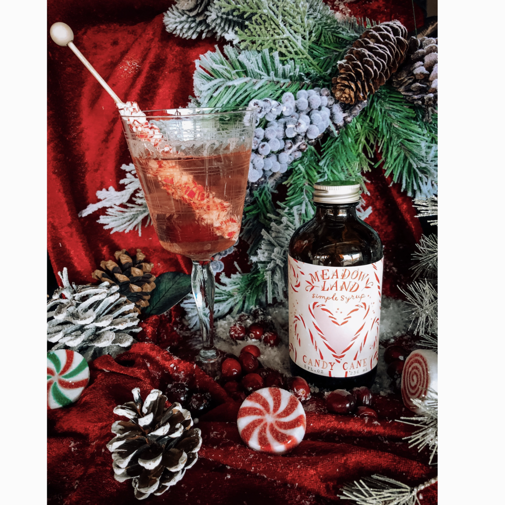 Candy Cane Simple Syrup