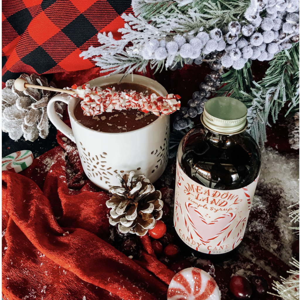 Candy Cane Simple Syrup