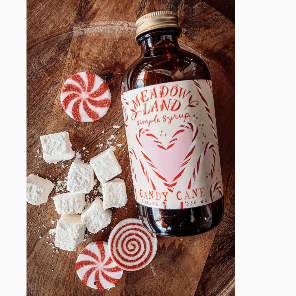 Candy Cane Simple Syrup