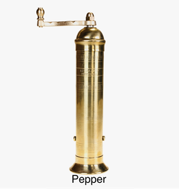 Brass Mill Pepper Grinder, 8"