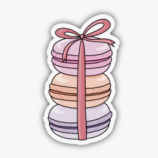 Macarons with Bow Sticker