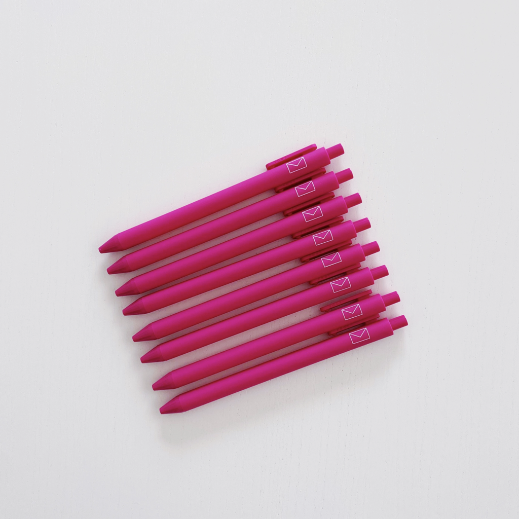 Envelope Pen, Bright Pink