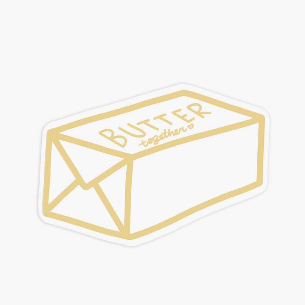 Butter Together Vinyl Sticker