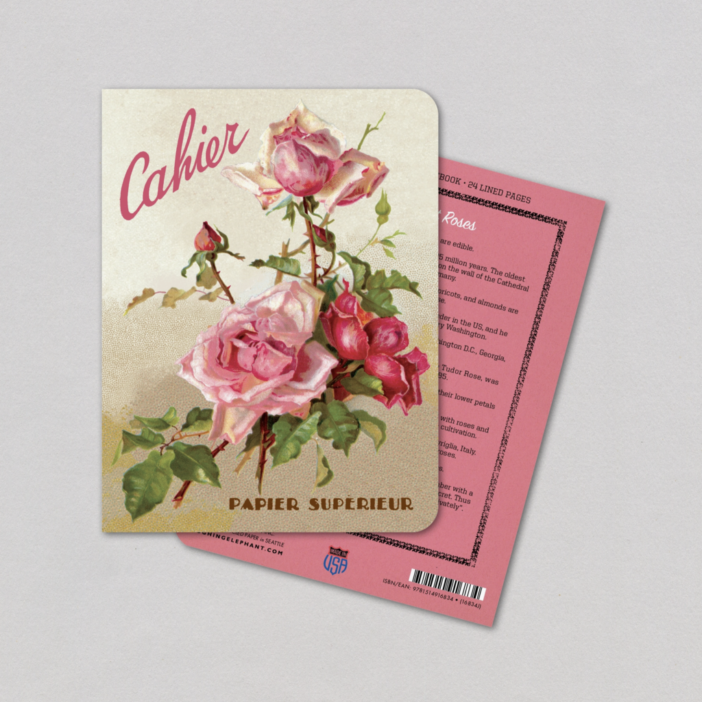 Pink Roses Floral Notebook