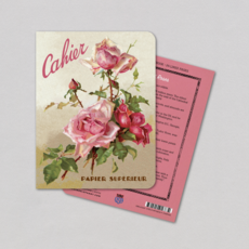 Pink Roses Floral Notebook