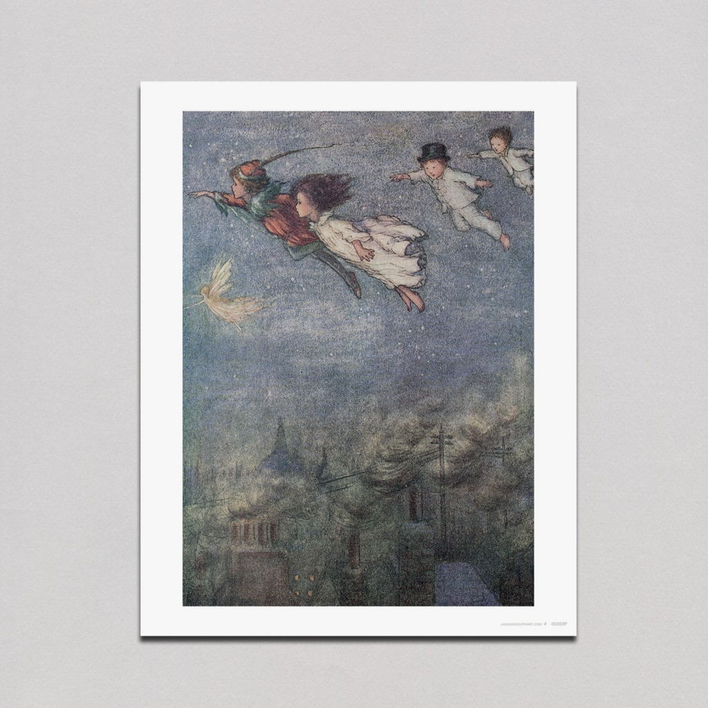 Peter Pan and Friends Fly Print