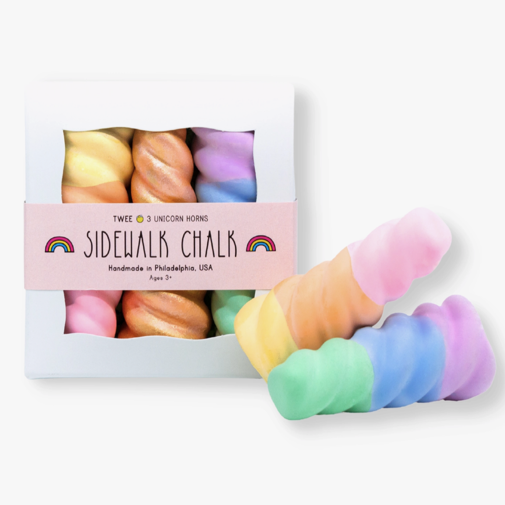 Rainbow Unicorn Horn Sidewalk Chalk