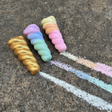 Rainbow Unicorn Horn Sidewalk Chalk