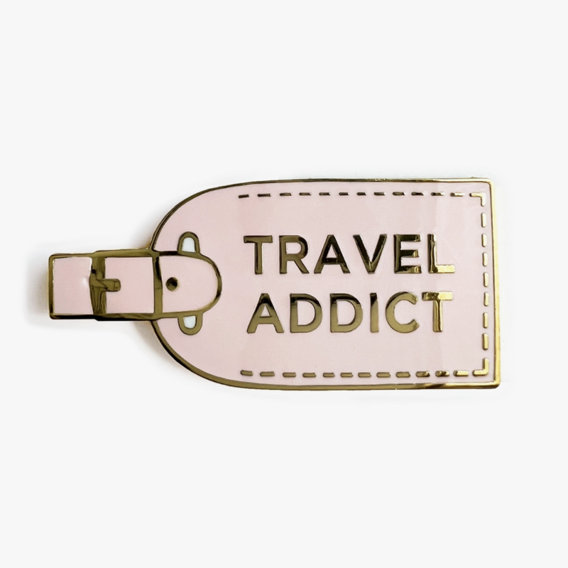Travel Addict Enamel Pin