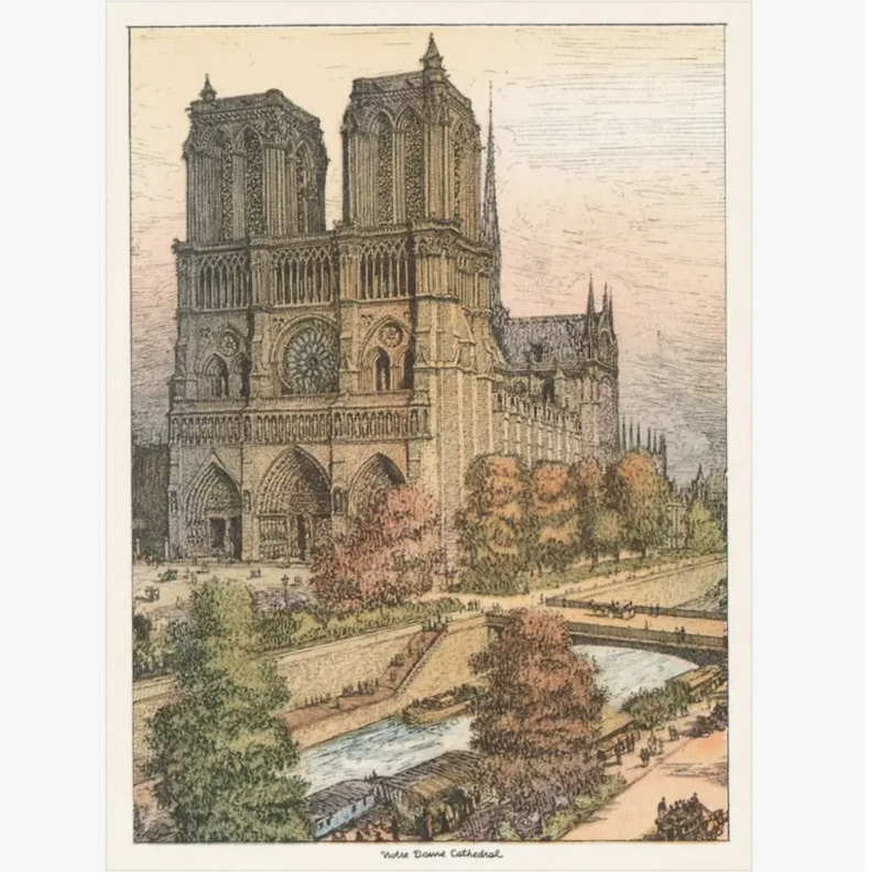 Notre Dame Cathedral Postcard