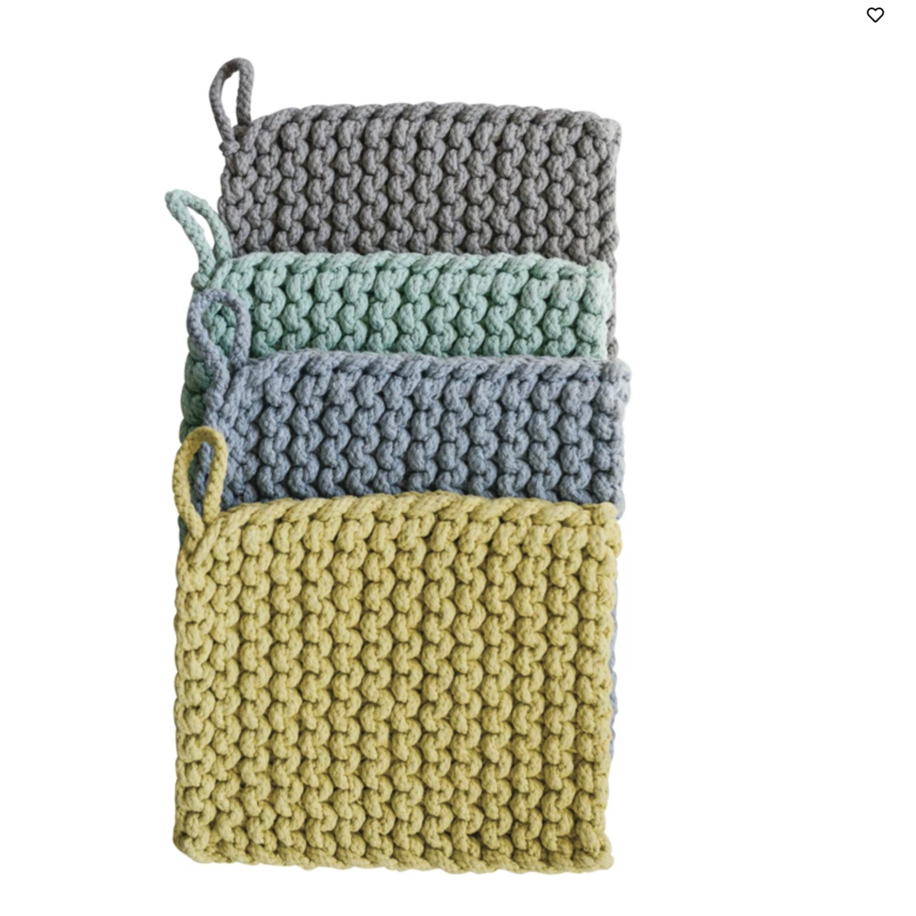 Cotton Crocheted Potholder,