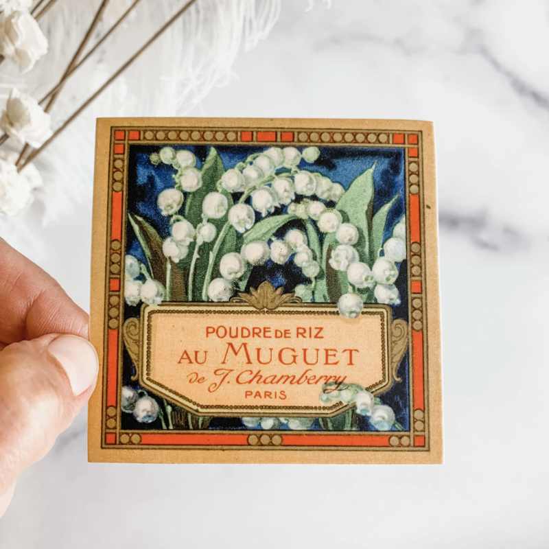 Vintage Style French Lily of the Valley Sticker