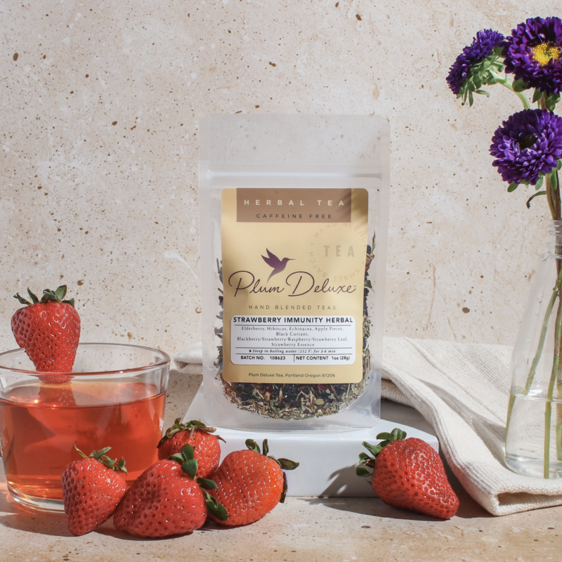 Strawberry Echinacea Immunity Herbal Tea