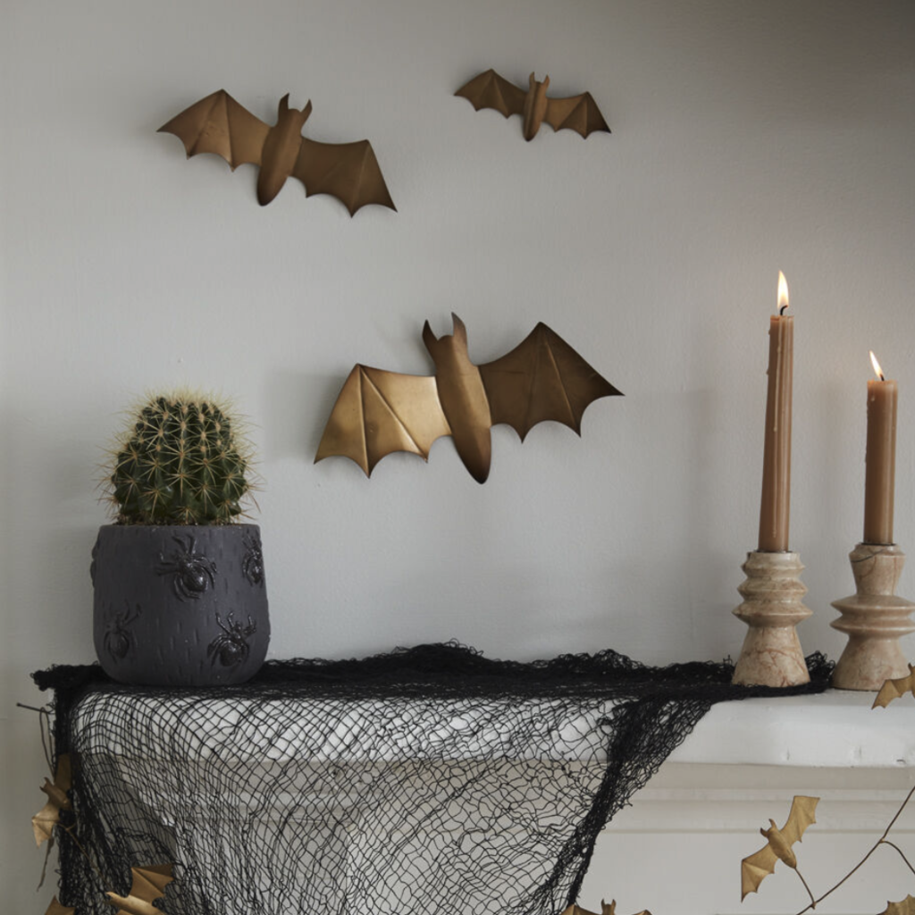 Winged Bat Wall Decor, Set of 3