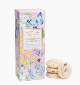 Strawberry and Clotted Cream Carton of Biscuits