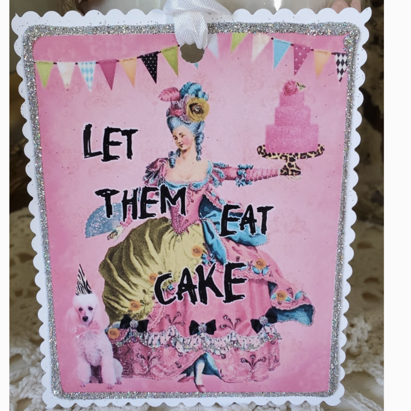Marie Antoinette Let Them Eat Cake Gift Tag