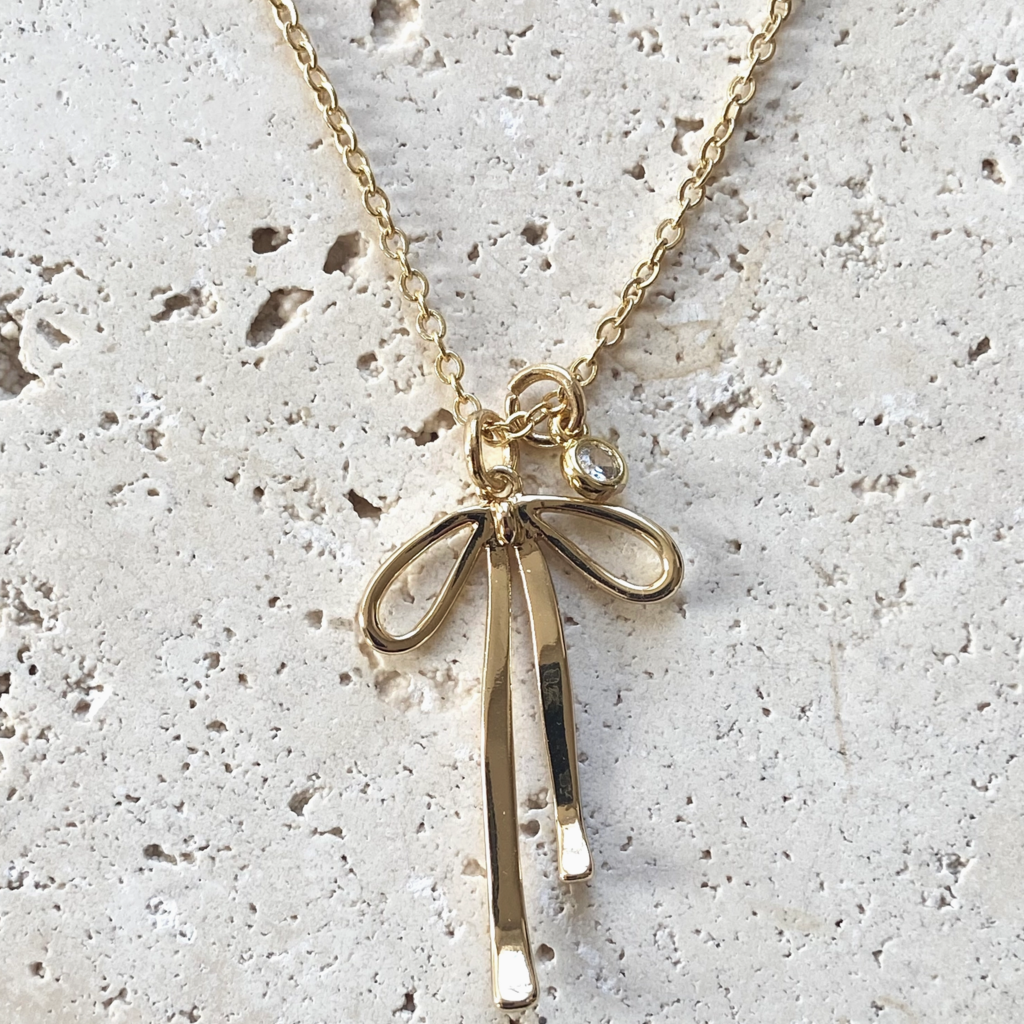 Bow Charm Necklace