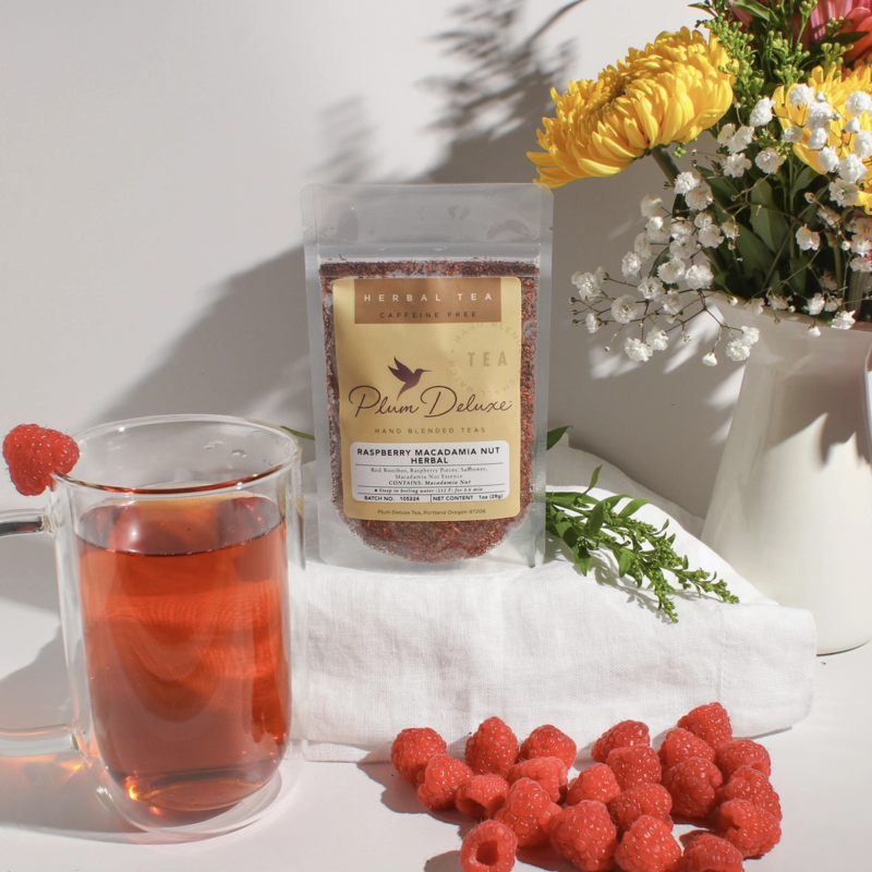 Raspberry Macadamia Nut Herbal Tea