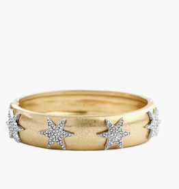 Pave Starburst Bangle, Gold