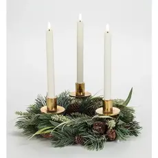 Gold Taper Candle Holder on Stake