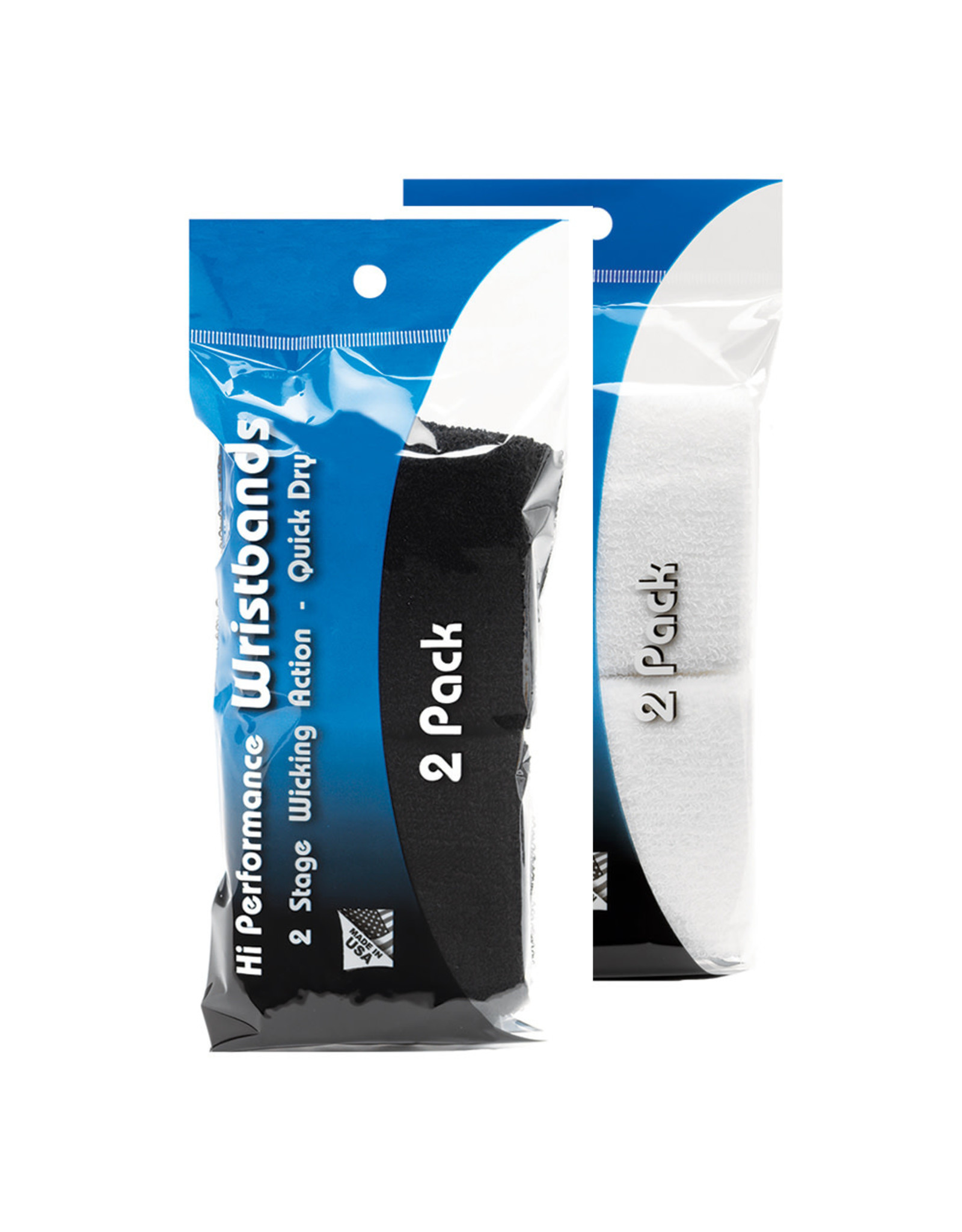 Tourna Tourna Hi-Performance Wristband 2 Pack (White)