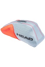 Head Head Radical 6R Combi Tennis Bag Grey and Orange