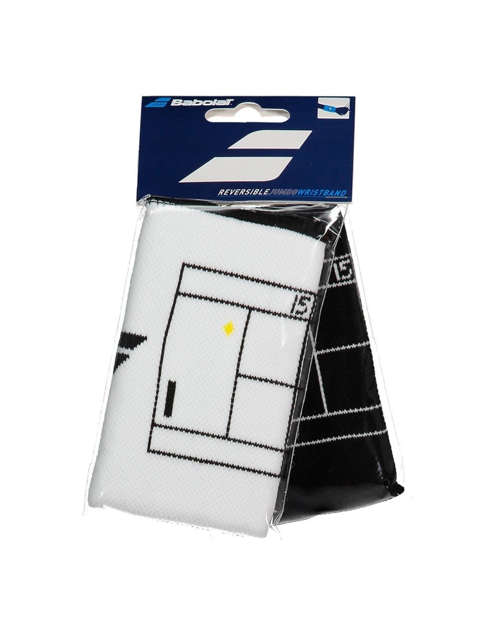 Babolat Babolat Reversible Jumbo Wristband (White/Black)
