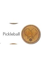 Racquet Inc Premium Wood Drink Coasters (Pickleball)