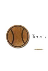 Racquet Inc Premium Wood Drink Coasters (Tennis)
