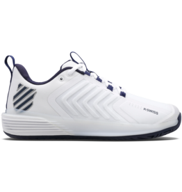 K-Swiss K-Swiss Men's Ultrashot 3 (White/Peacoat/Silver) Tennis Shoe