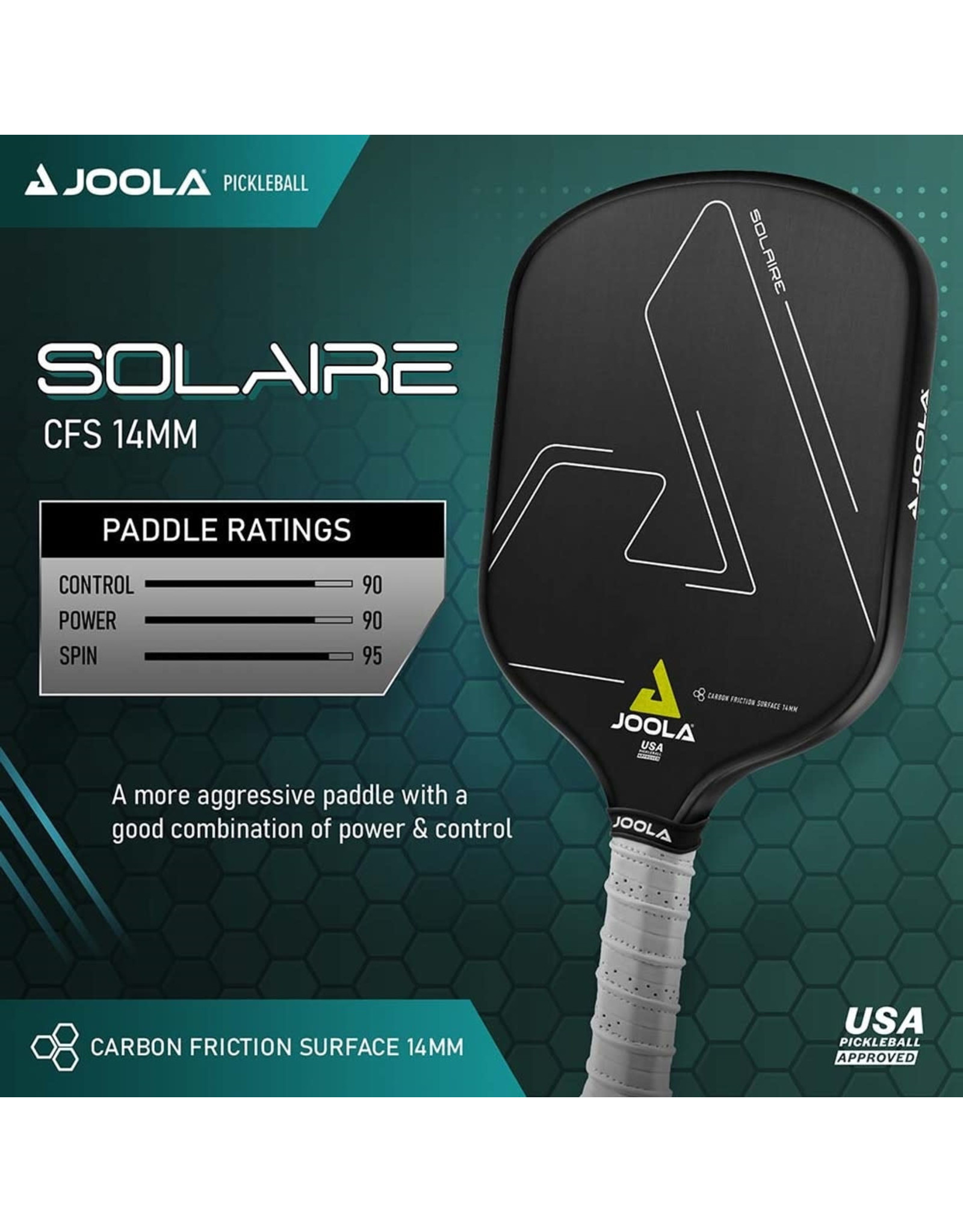 Joola Joola Solaire CFS 14mm Pickleball Paddle