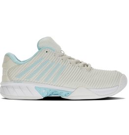 K-Swiss K-Swiss Women's Hypercourt Express 2 WIDE (Grey/Wht/BlueGlow) Tennis Shoe