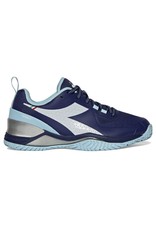 Diadora Diadora Women's Blushield Torneo 2 (Blueprint/White/BrightBabyBlue) Tennis Shoe