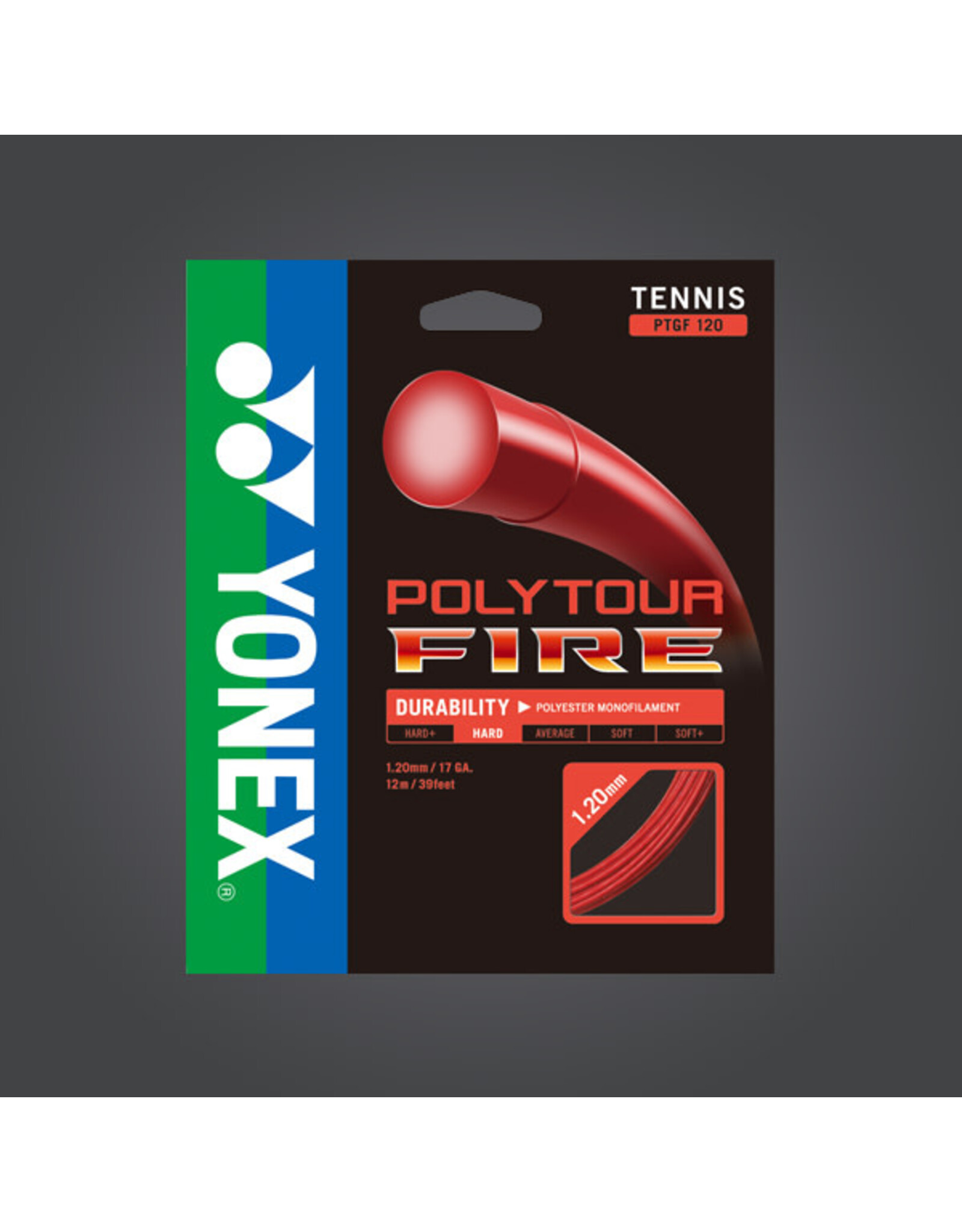 Yonex Yonex Polytour Fire 1.20 (Red) Tennis String