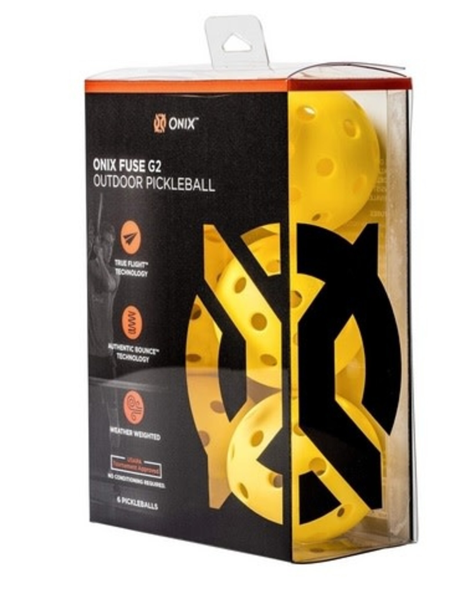 Onix Onix Fuse G2 Outdoor 6pck Pickleball